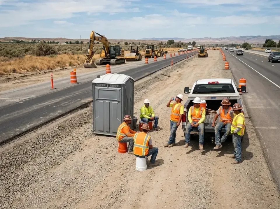 highway-road-construction-crew-007 — frequently asked questions, Porta Potty and Restroom Rentals in Menlo Park, CA